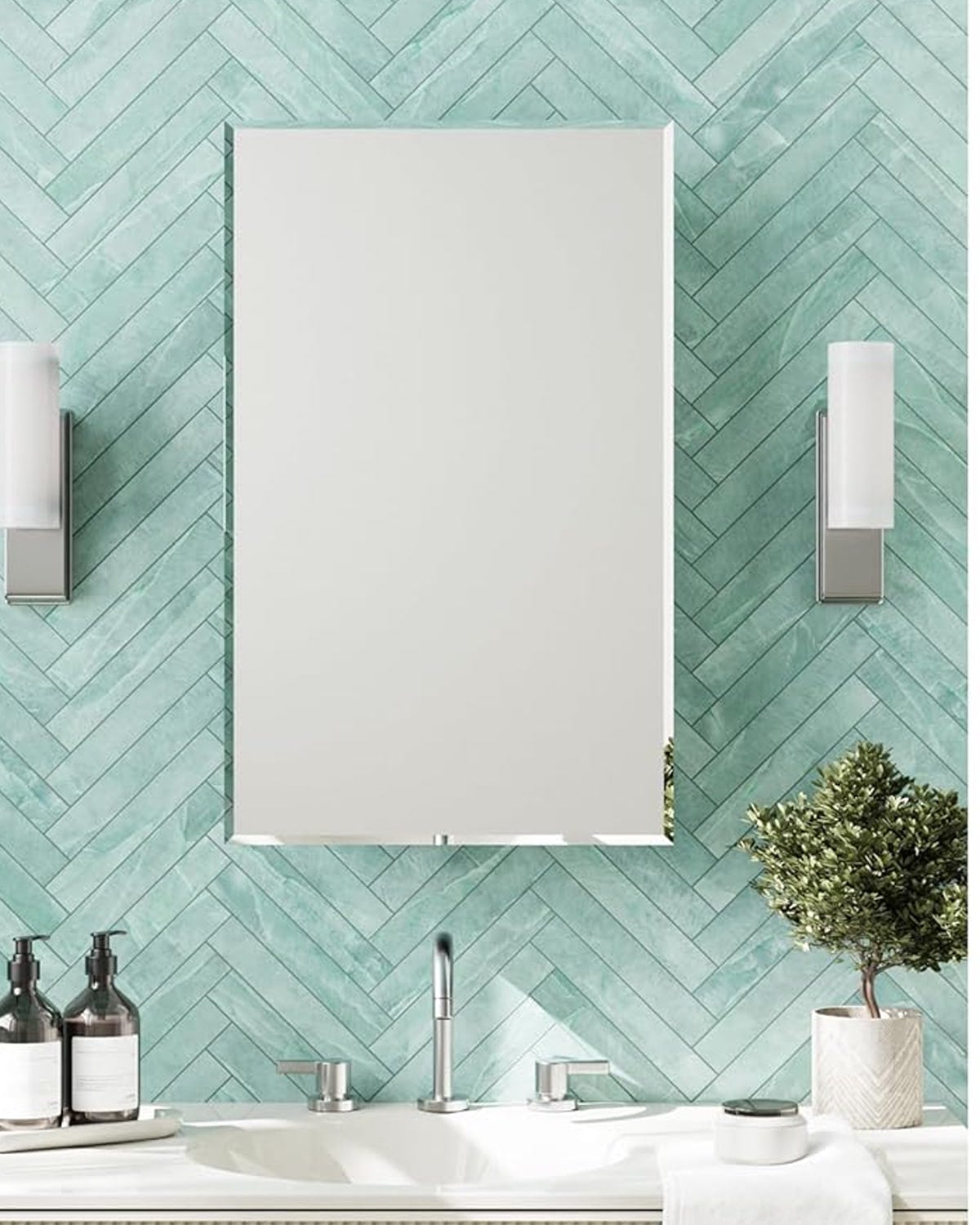 Zenna Home Medicine Cabinet with 2 Adjustable Shelves - Image 2